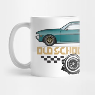 old school teal Mug